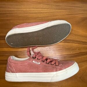 Taos Footwear Star Sneaker In Pink Canvas Women's US 7